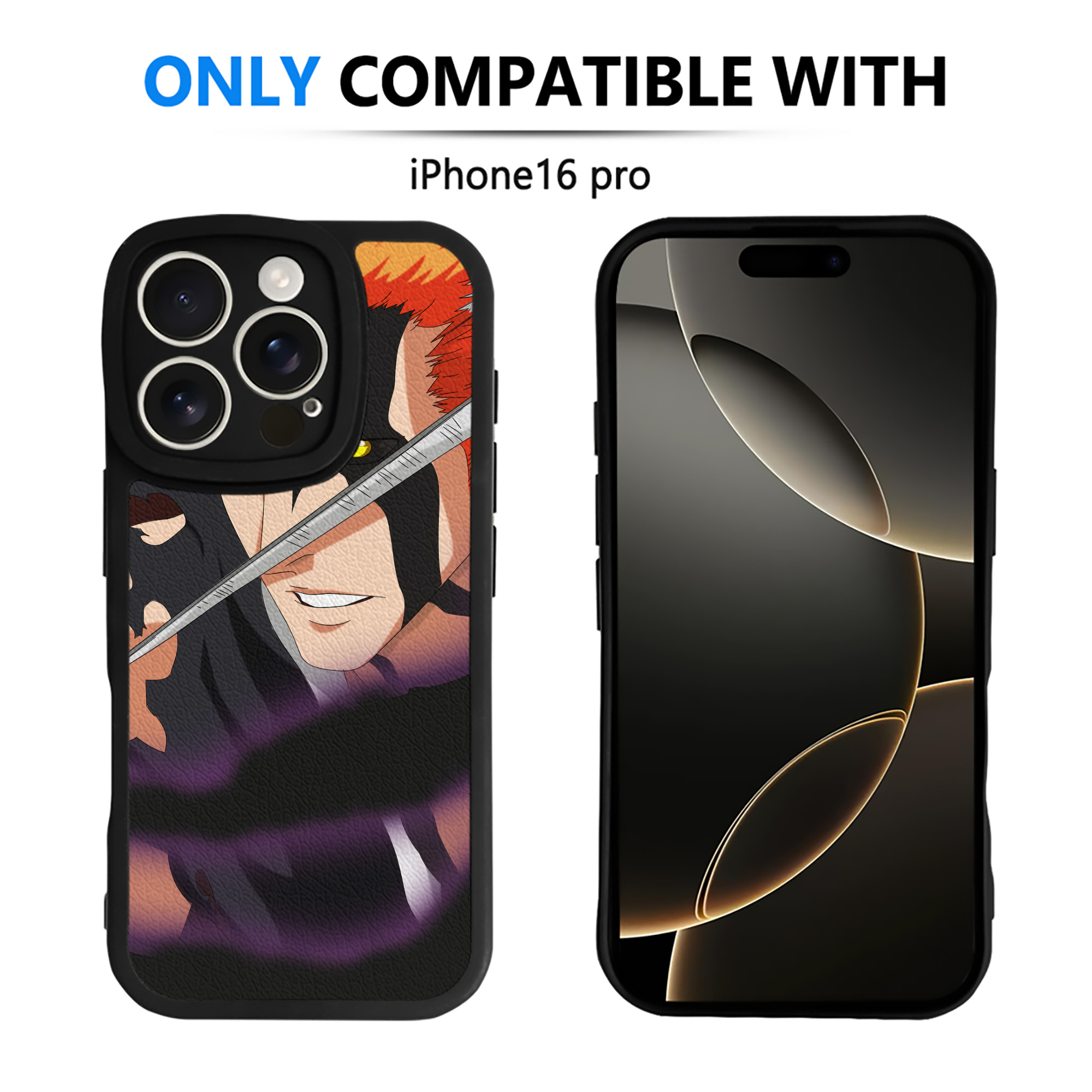 （画像用） ブリーチ BLEACH 【iPhone 16シリーズ対応】シリコンスマホケース（レザー調） 材質：シリコン